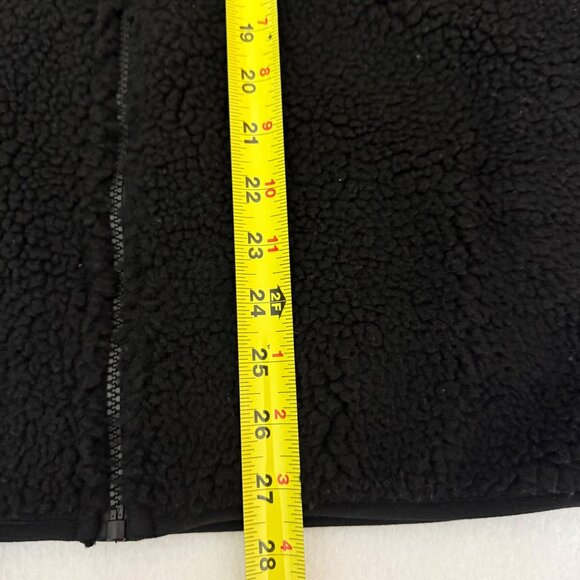 $129.00 Spyder Men's Full Zip Logo Warm Cozy Black Sherpa Jacket Size Medium NWT - Picture 11 of 11
